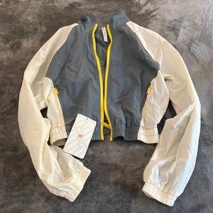Alayia Color block track jacket wind resistant
